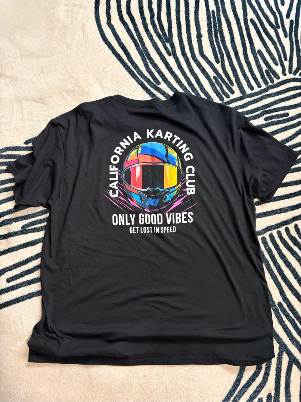 California Karting Club 'Only Good Vibes' Graphic Tee - Black